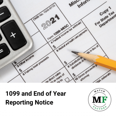 1099 and End of Year Reporting for 2021