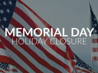 Memorial Day 2020 Holiday Notice